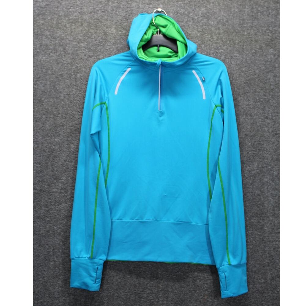 BMW Athletics Womens Medium Quarter Zip Hoodie Blue